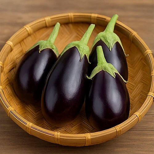 Brinjal (Black) Seeds | बैंगन के बीज | నల్ల వంకాయ గింజలు